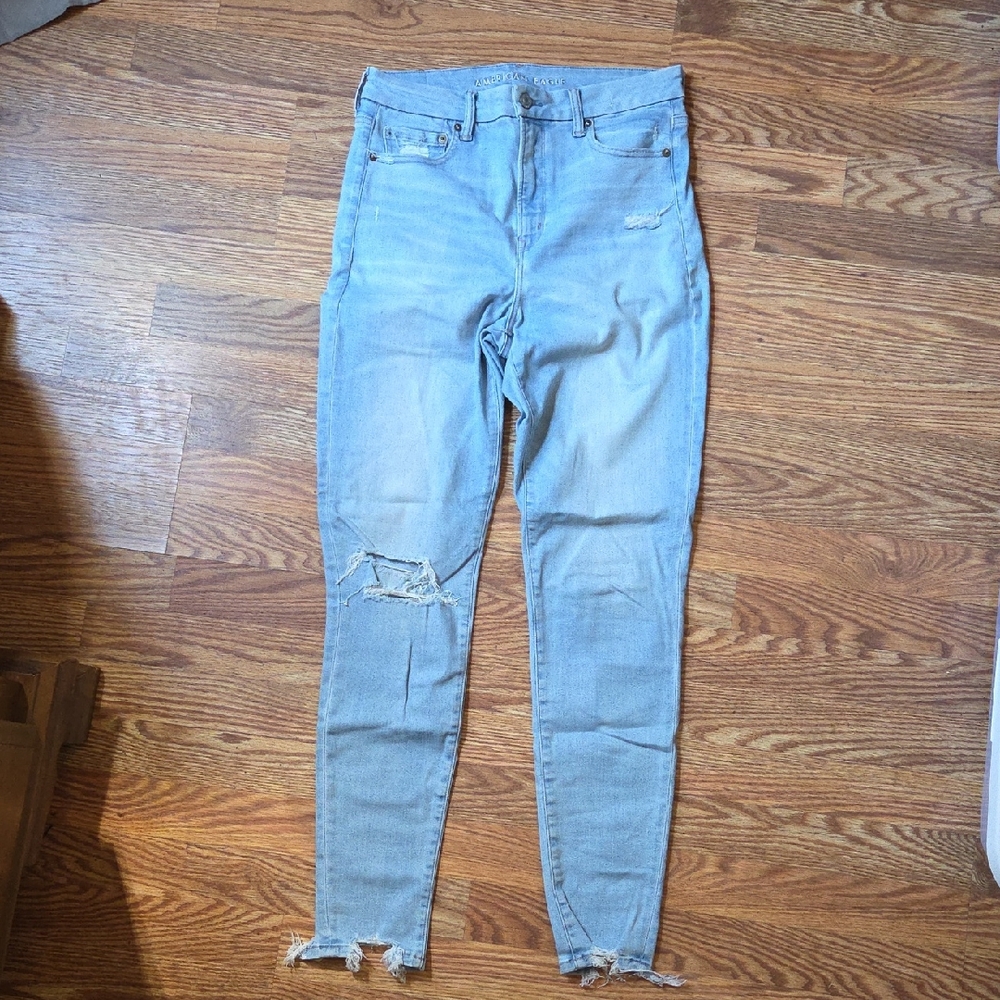 American Eagle Curvy Super Hi-rise Jegging Size 8 Long